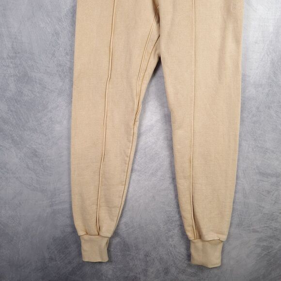 MADE GOLD Sweatpants Joggers Womens Medium Beige Heavy French Terry Bloggers Fav - Picture 6 of 16